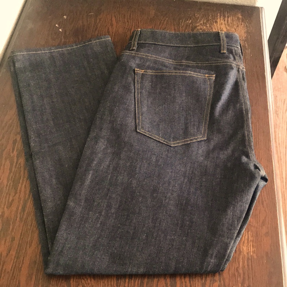 DSTLD Straight Leg Dark Rinse Jeans 36x32